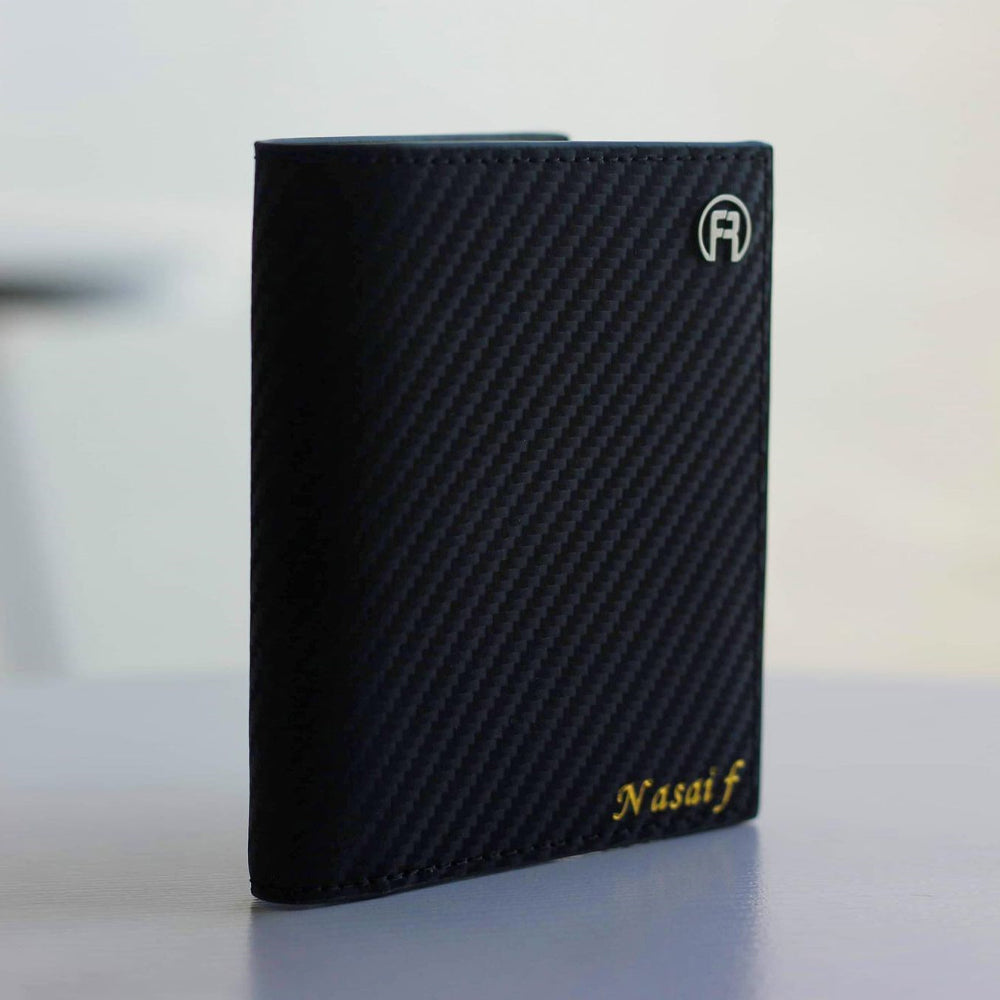 Carbon Fiber Green Slim Wallet