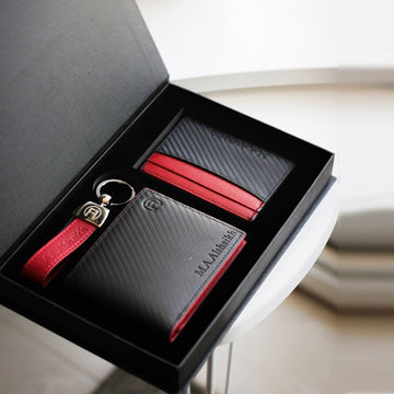 Carbon Fiber Red - Set of Three
