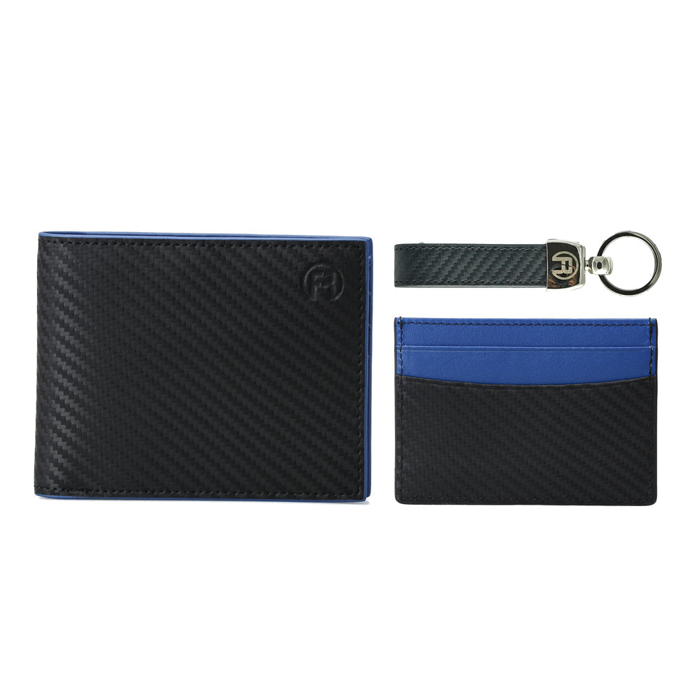 Carbon Fiber Blue - Set of Three
