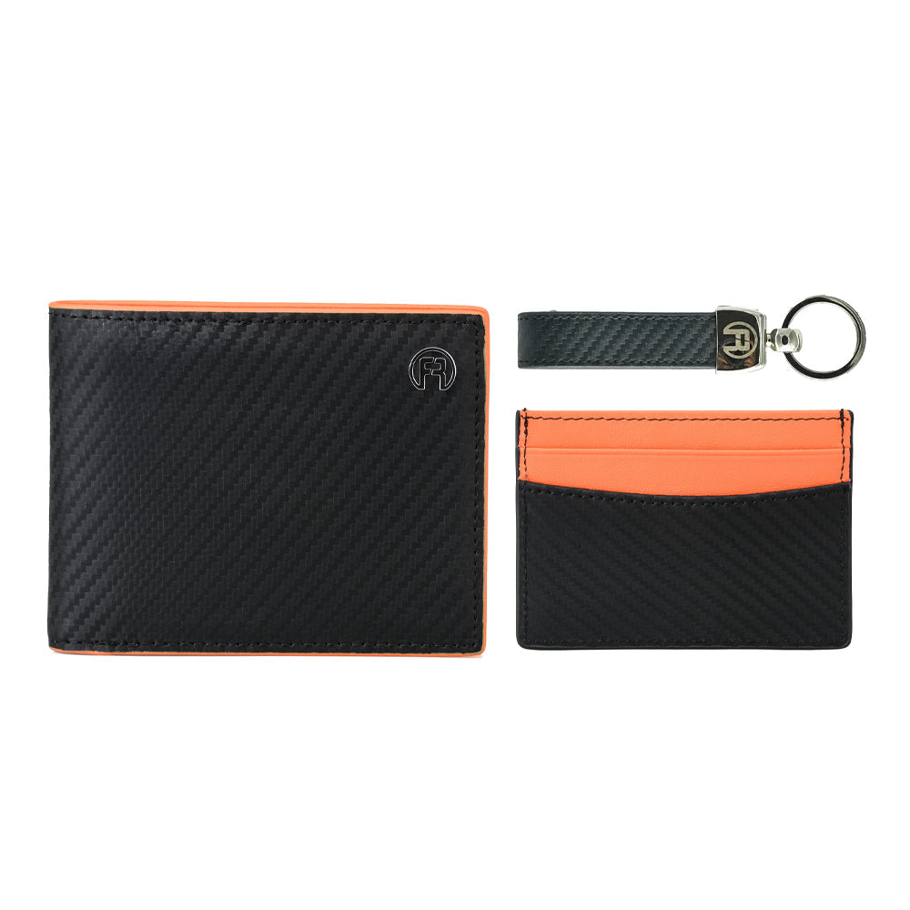 Carbon Fiber Orange - Set of Three