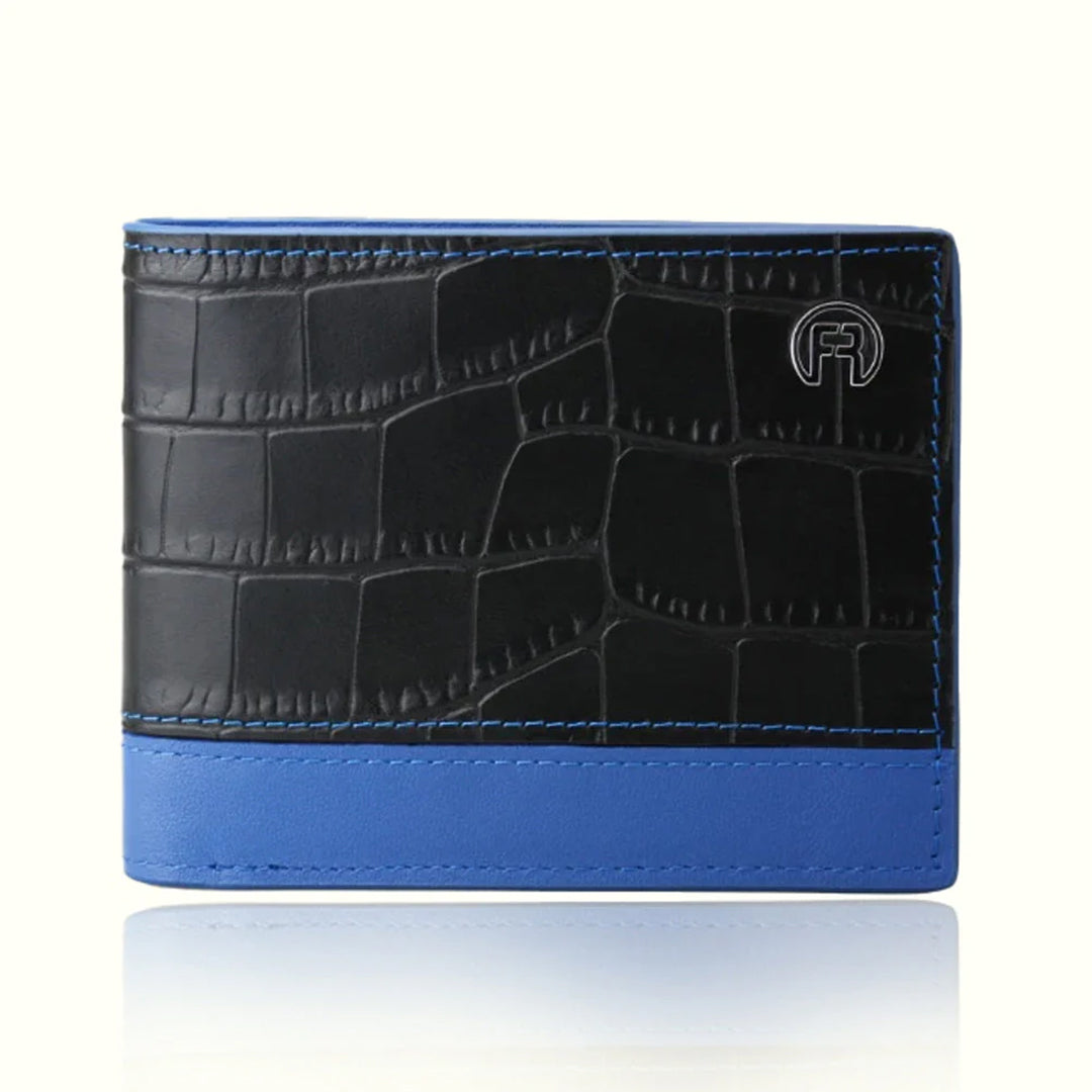 Black & Blue Croco Men Wallet
