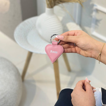Pink Heart Keychain