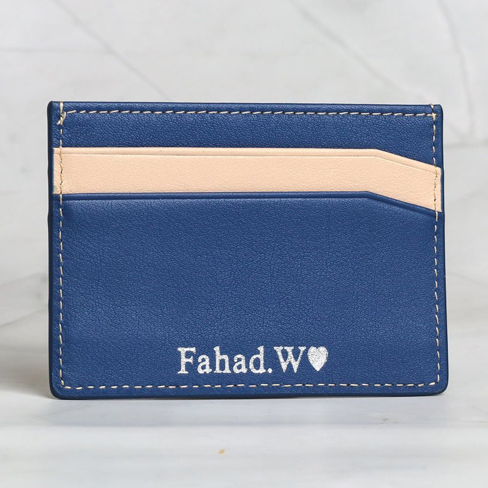 Blue & Beige Cardholder