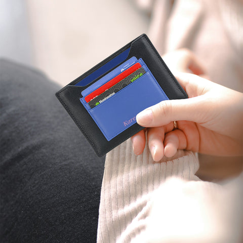 Black & Blue Passport Wallet
