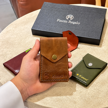 Flap Card Holder – Tan