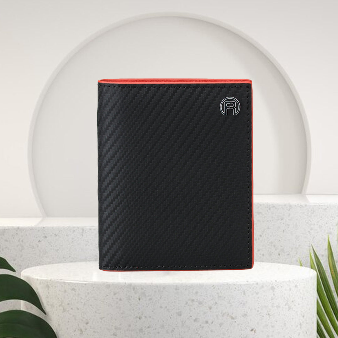 Carbon Fiber Red Slim Wallet
