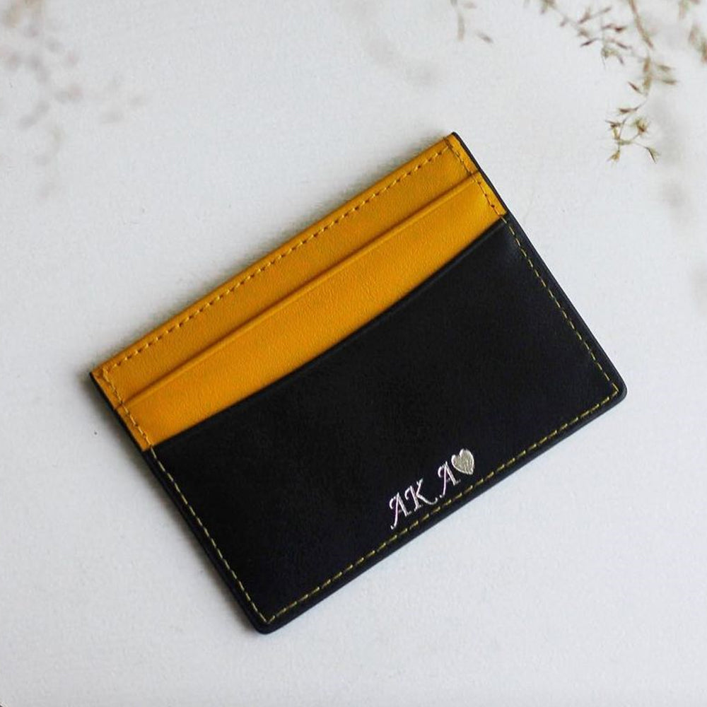 Black and Yellow Cardholder