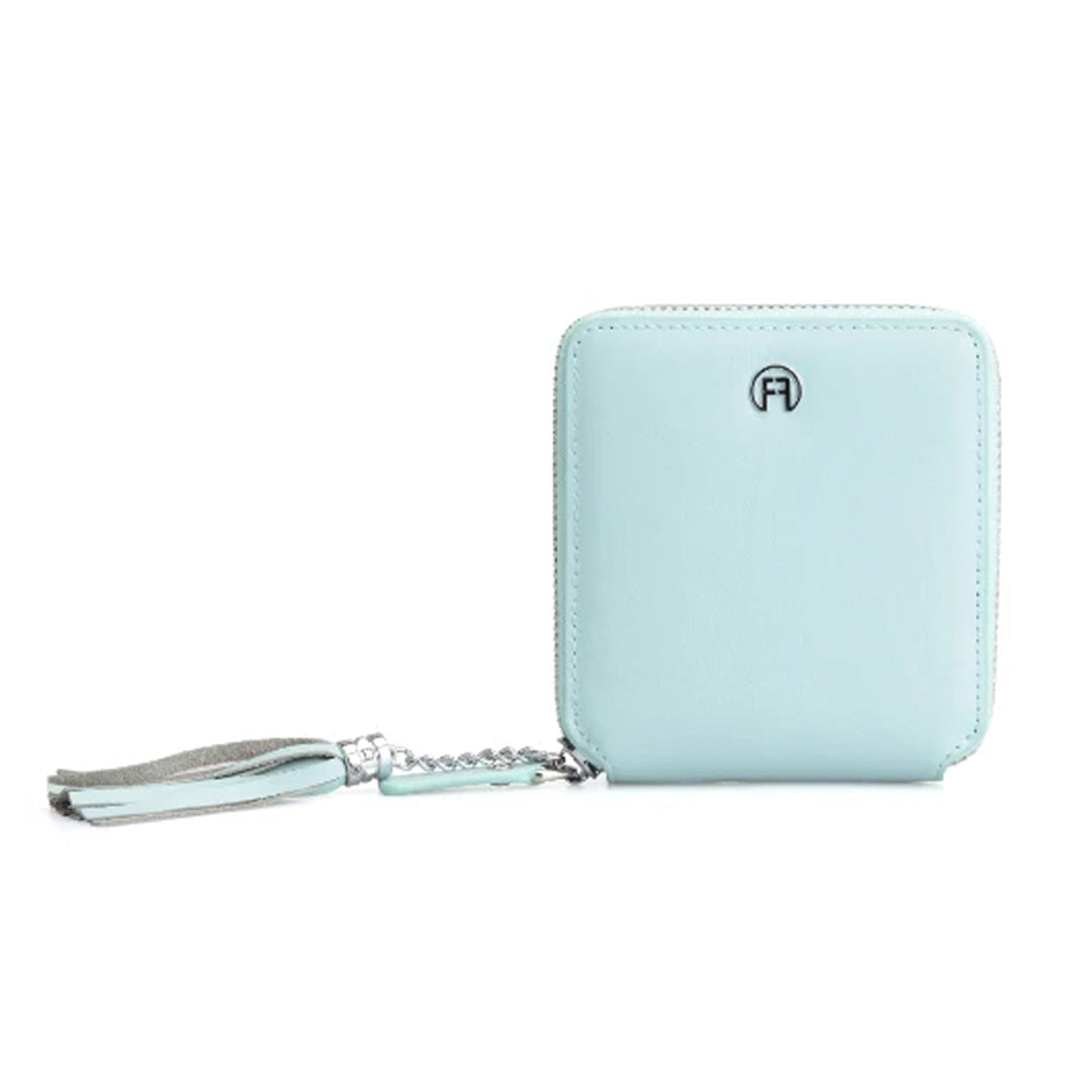 Turquoise Blue Women Zip Wallet