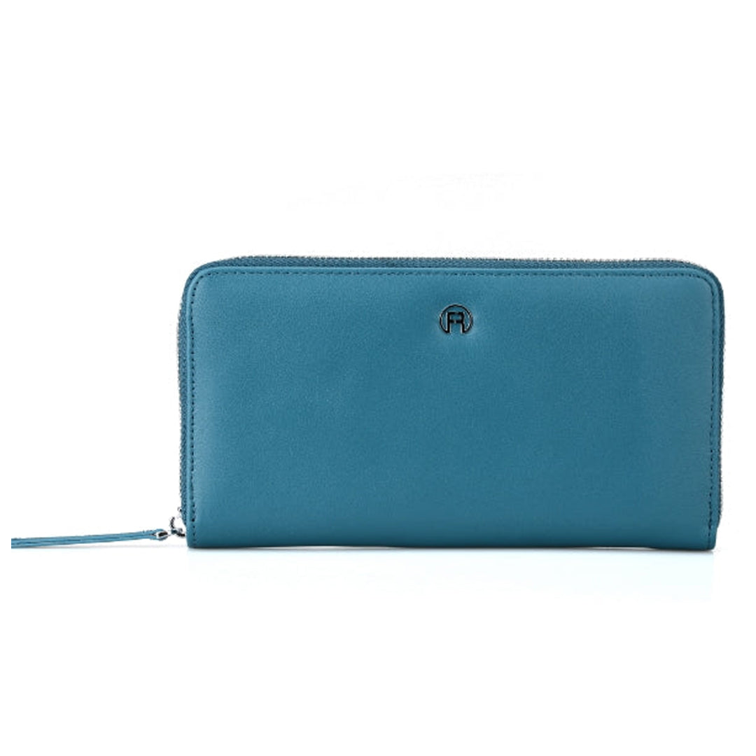 Sea Blue Women Zip Wallet