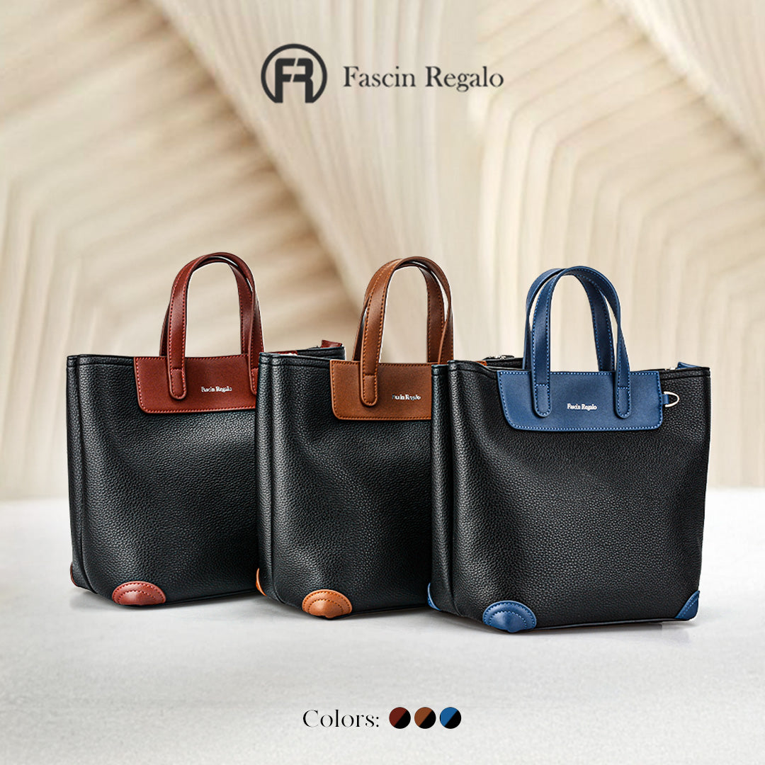 Black & Maroon Tote Bag