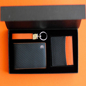 Carbon Fiber Orange - Set of Three