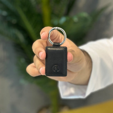 Black Rectangle Keychain