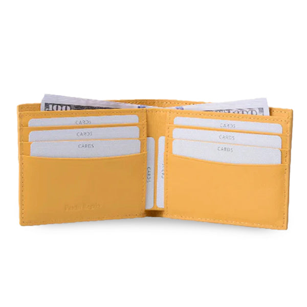 Black and Yellow Men Wallet