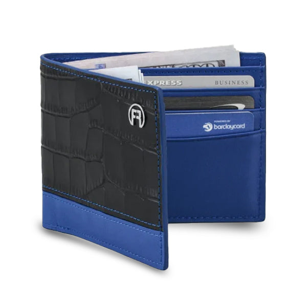 Black & Blue Croco Men Wallet