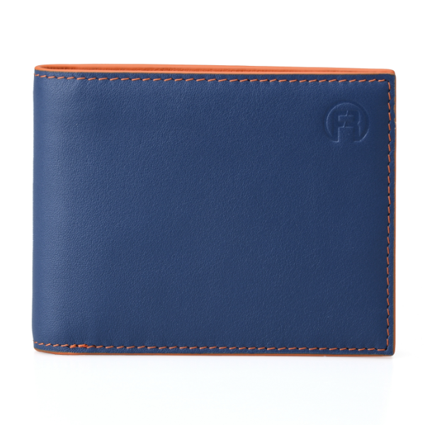 Blue and Orange Men Wallet