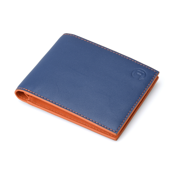 Blue and Orange Men Wallet
