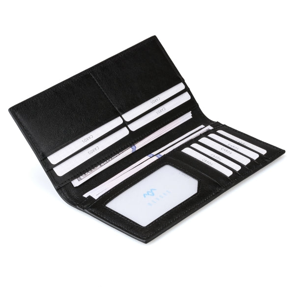 Carbon Fiber Black Long Wallet