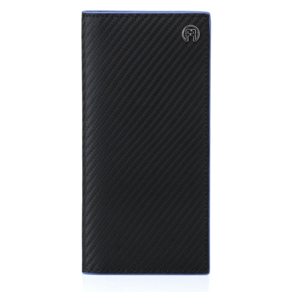 Carbon Fiber Blue Long Wallet