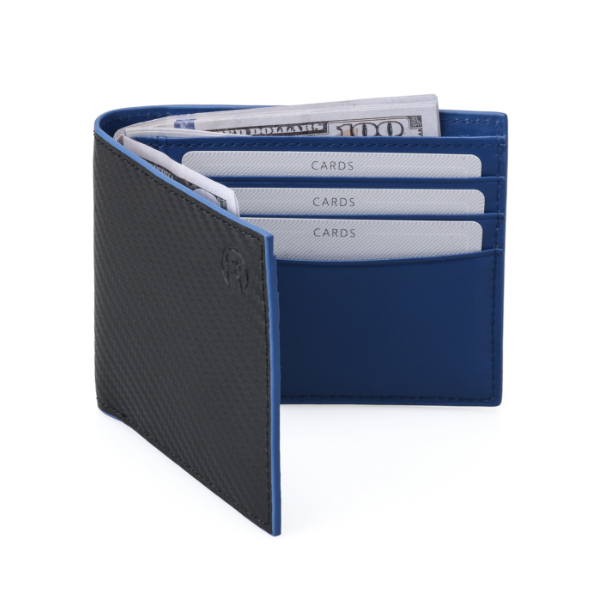 Fascin Carbon Fiber Blue Men Wallet