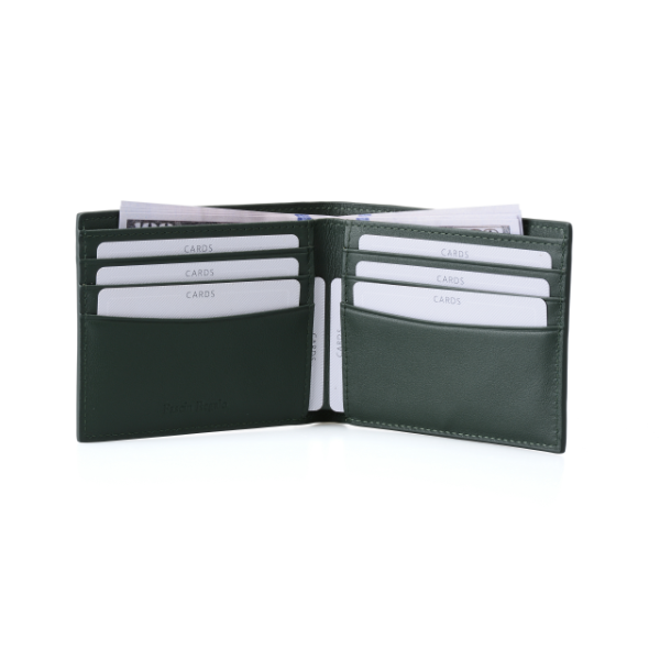 Fascin Carbon Fiber Green Men Wallet