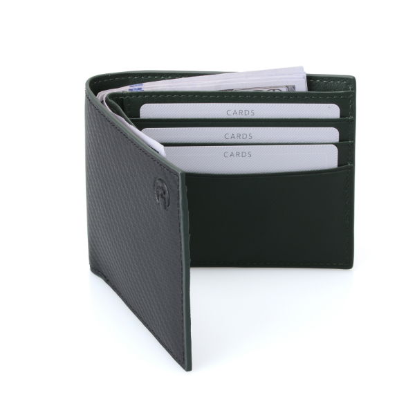 Fascin Carbon Fiber Green Men Wallet