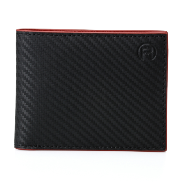 Fascin Carbon Fiber Red Men Wallet