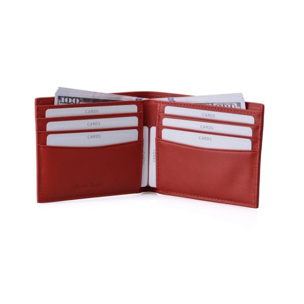 Fascin Carbon Fiber Red Men Wallet