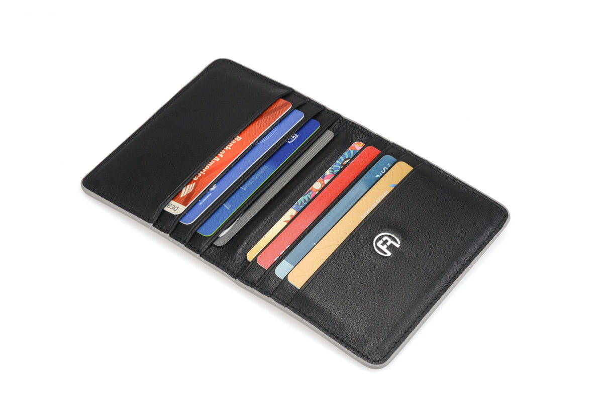 Black & Grey Flip Wallet
