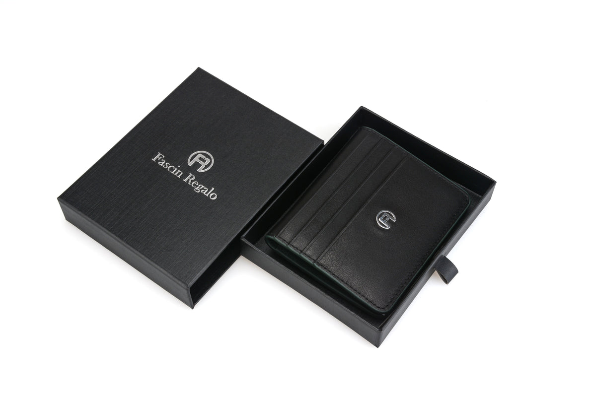 Black & Green Flip Wallet
