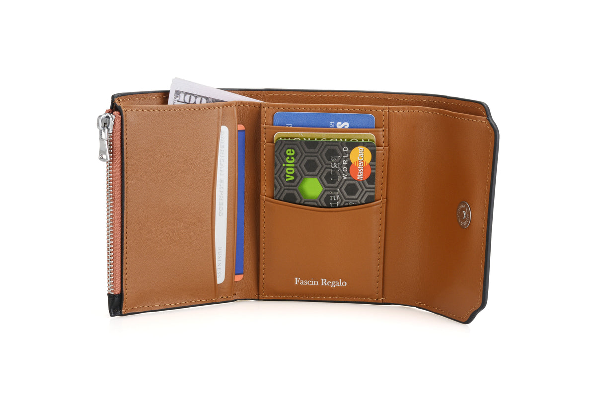 Brown Trifold Wallet