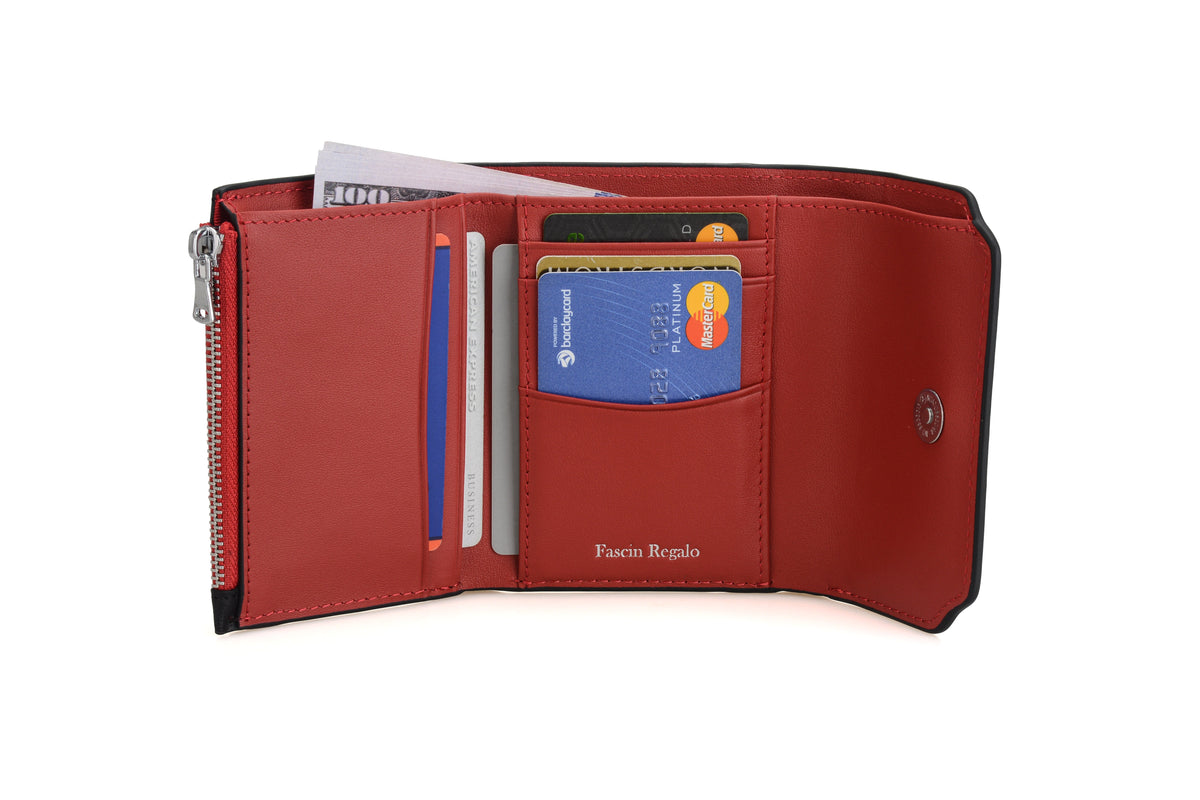 Red Trifold Wallet