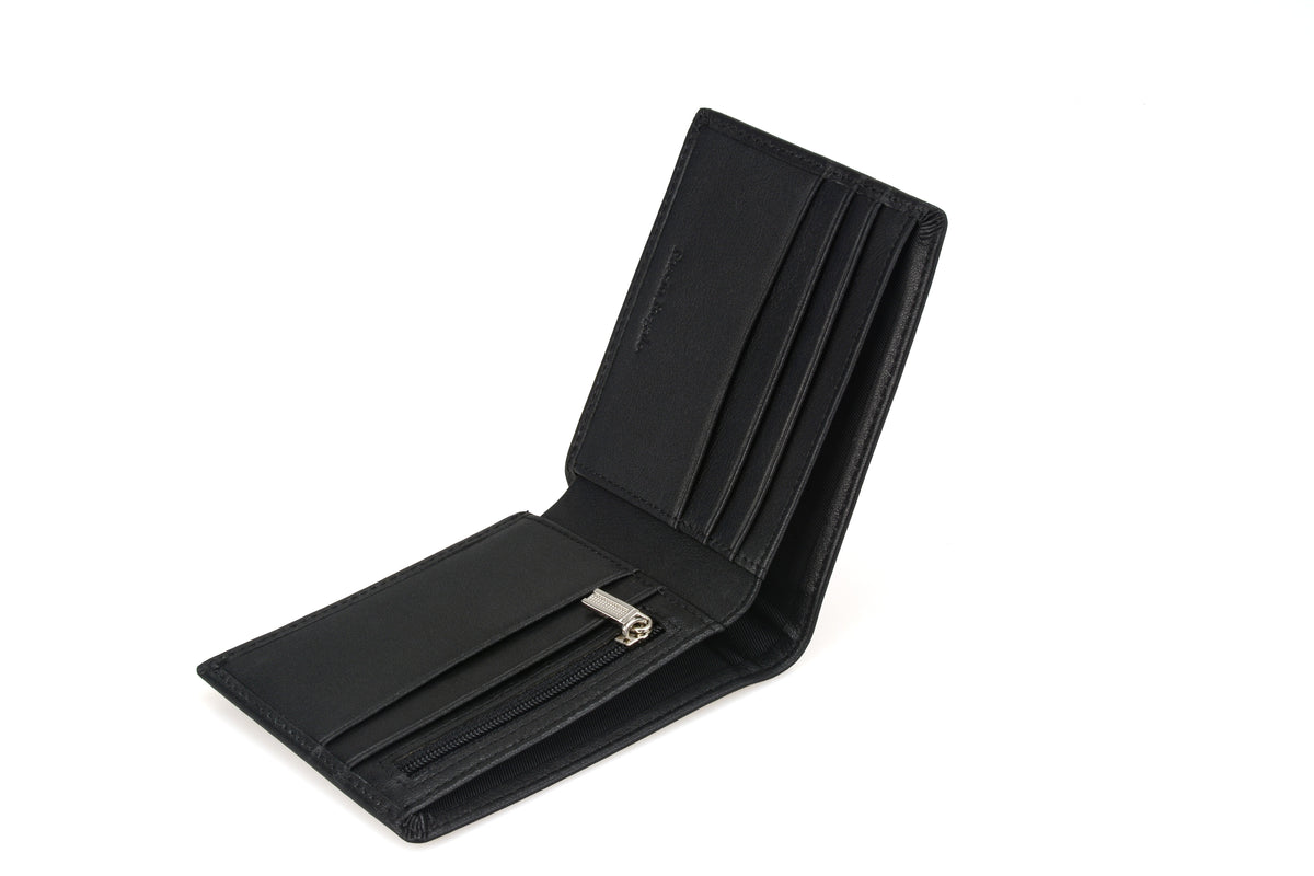 Black Men Zip Men Wallet