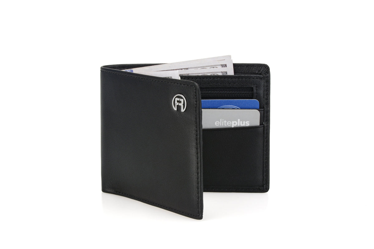 Black Men Zip Men Wallet