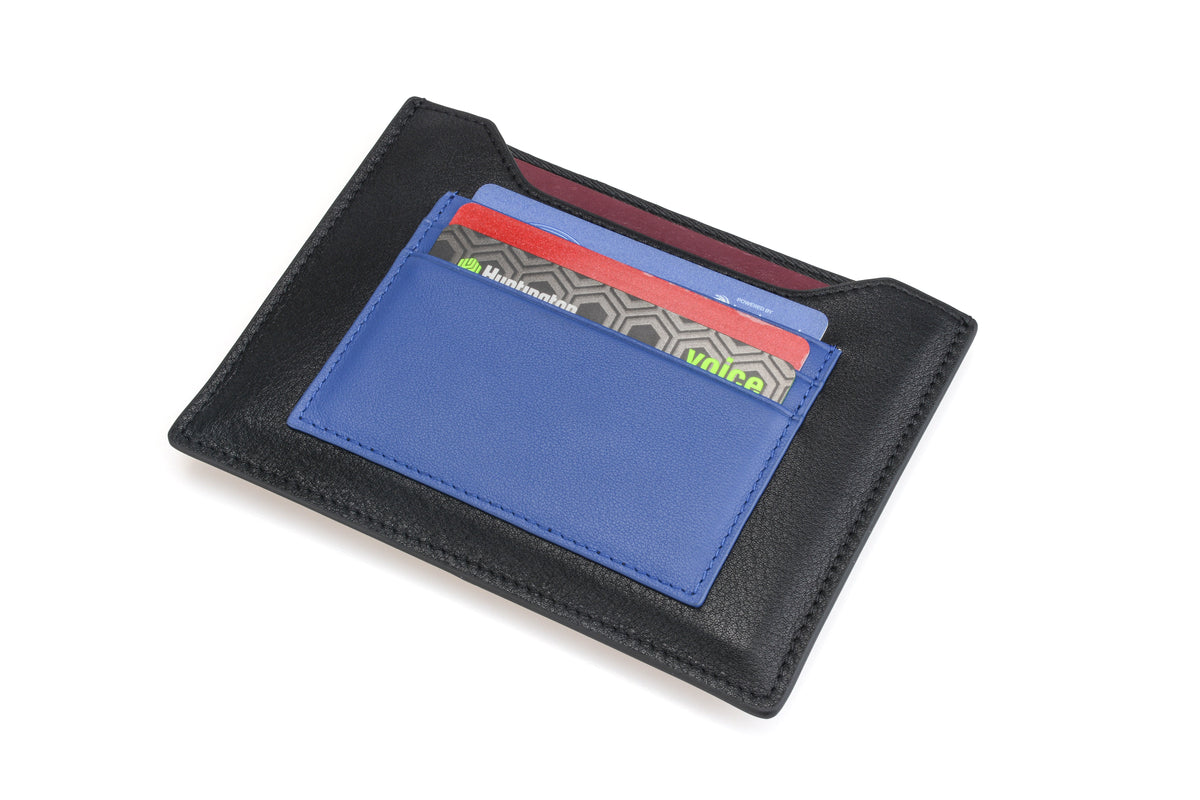 Black & Blue passport wallet