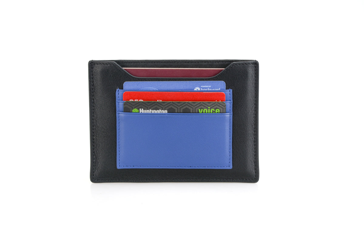 Black & Blue passport wallet