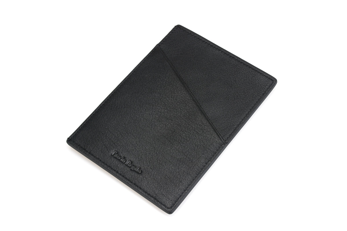 Black & brown passport wallet