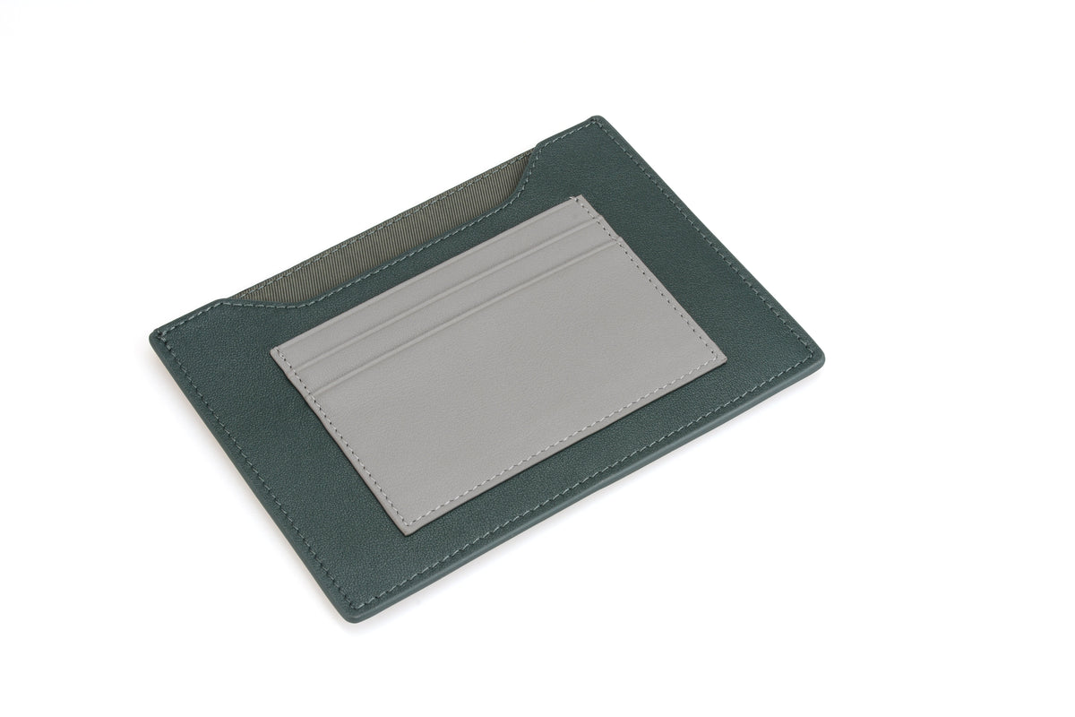Green & Grey passport wallet