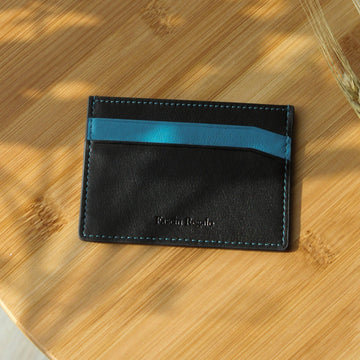 Black and Sea Blue Cardholder