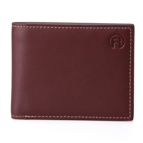 Maroon & Beige Men Wallet