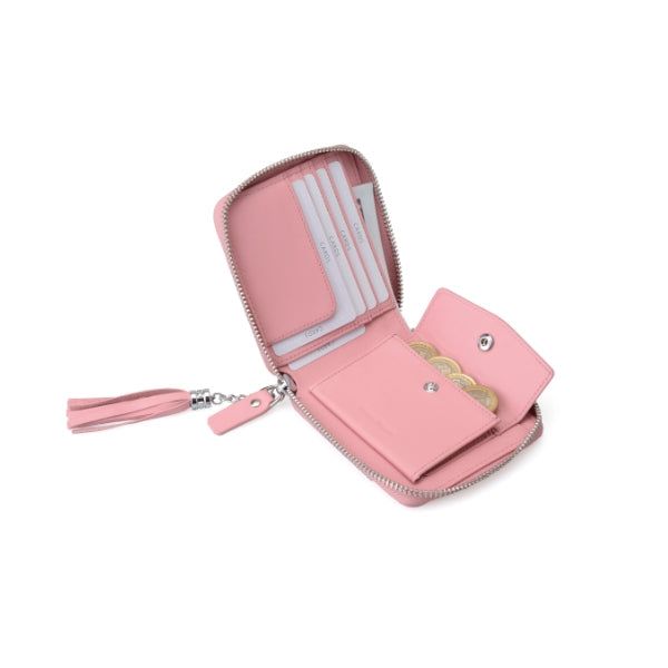 Pink Women Zip Wallet