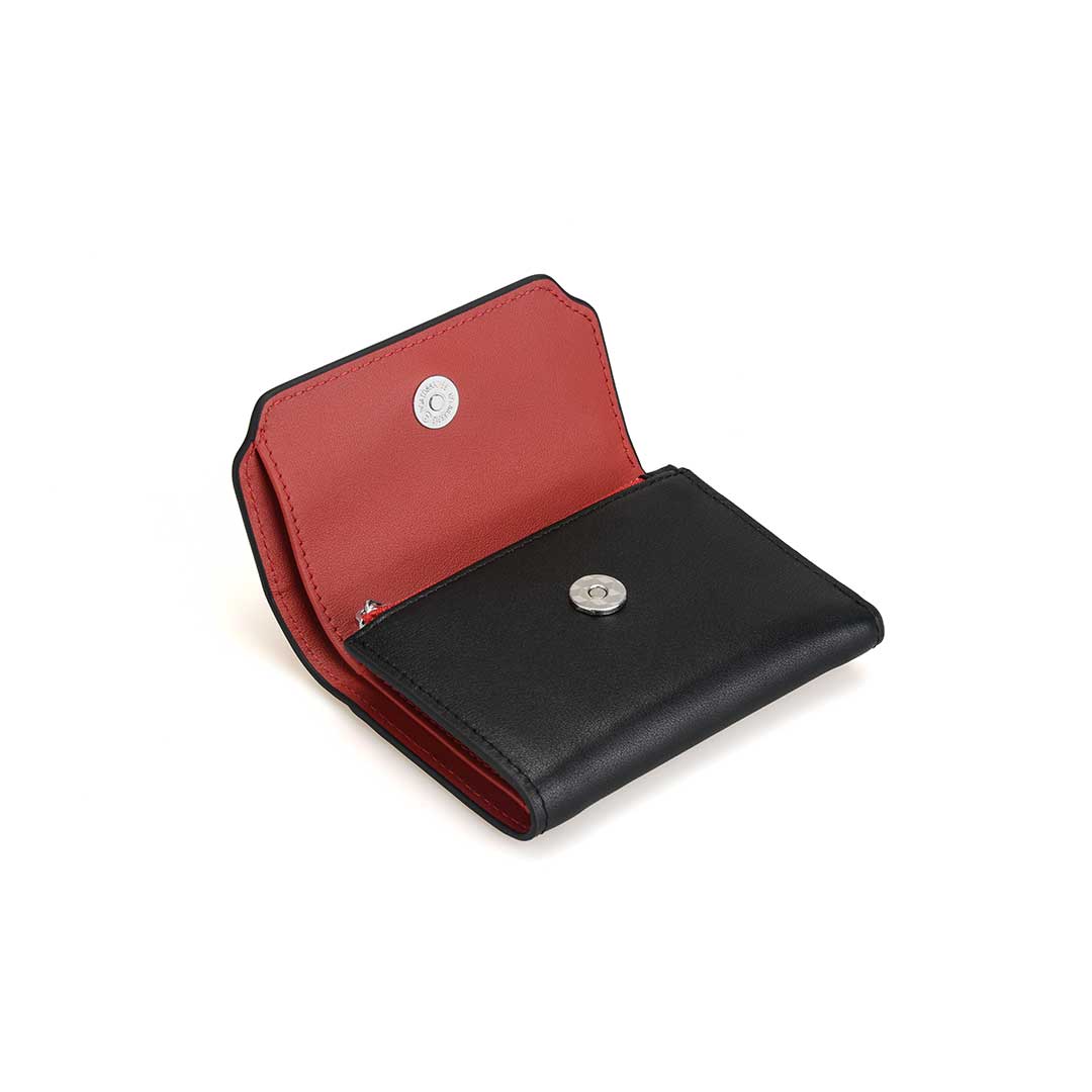 Black And Red Trifold Wallet