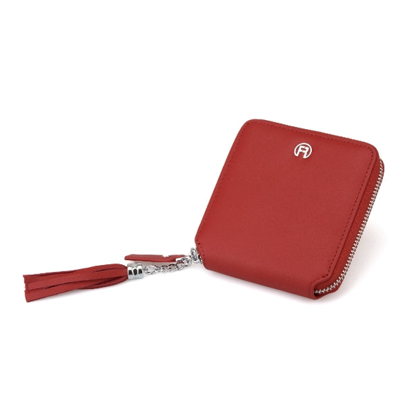 Red Women Zip Wallet