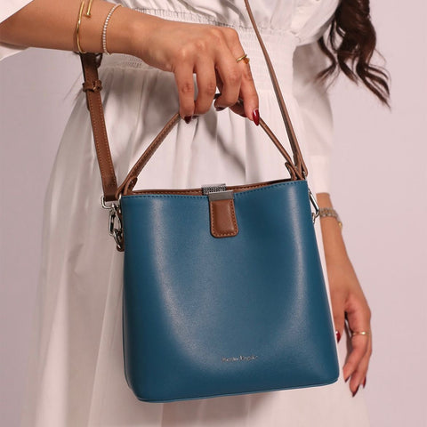 Blue & brown On the Go(Tote Bag)