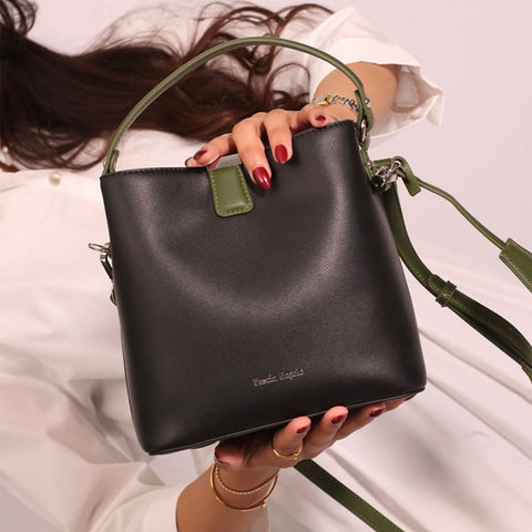 Black & olive Green On the Go(Tote Bag)