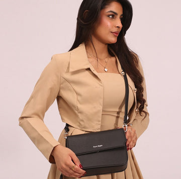Fascin Black Flap Bag