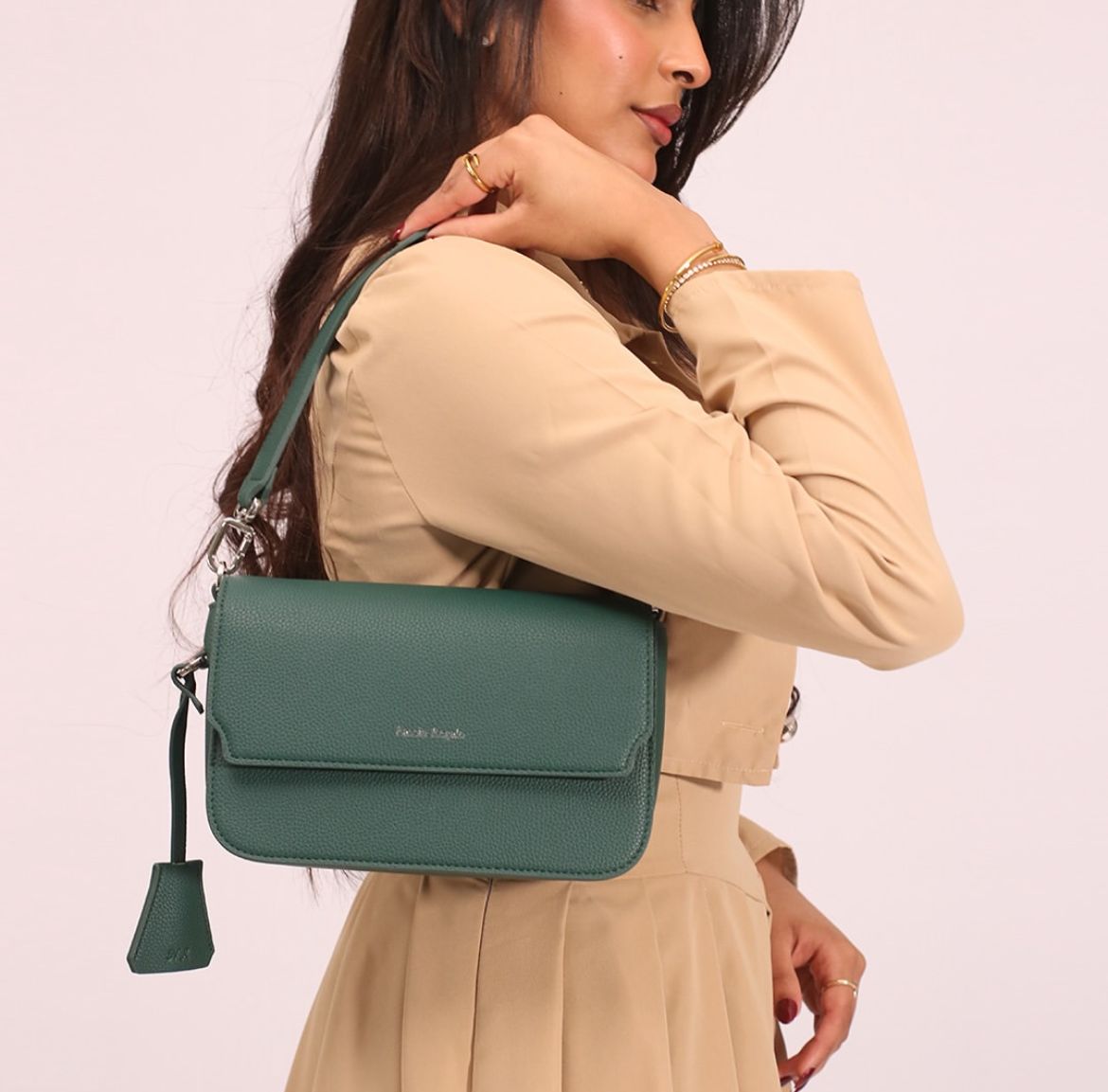 Fascin Green Flap Bag