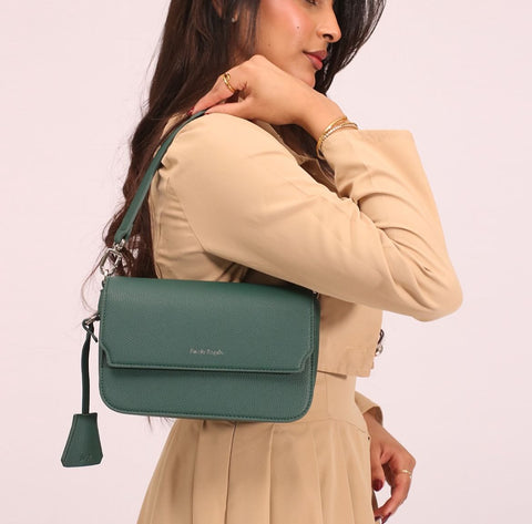 Fascin Green Flap Bag