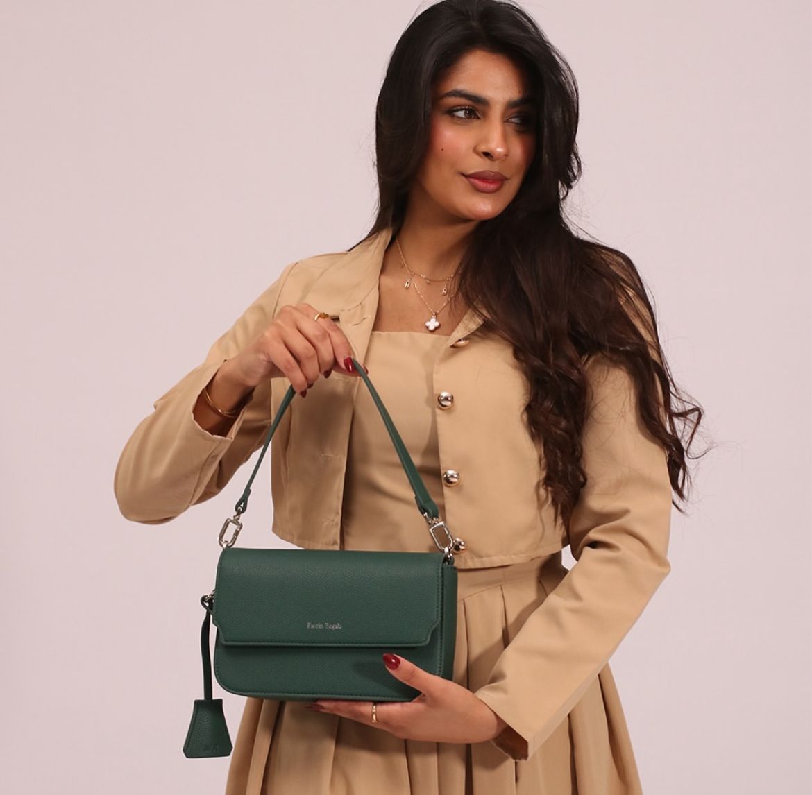Fascin Green Flap Bag