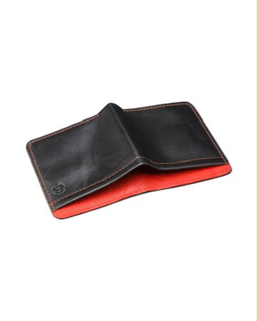 Magnetic Wallet -  Black & Red