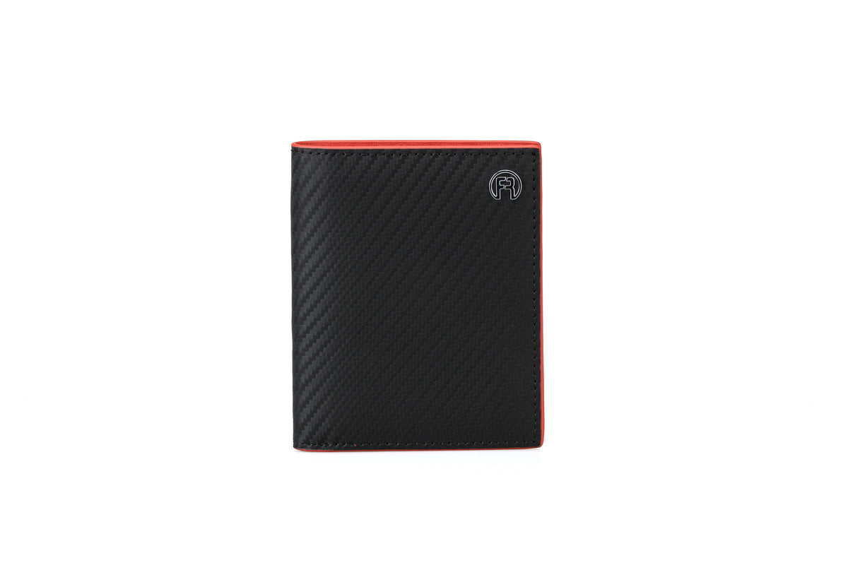 Carbon Fiber Red Slim Wallet